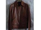 GUCCI Mens leather jacket in tan. Genuine Gucci jacket....