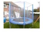 8ft trampoline and enclosure. 8ft trampoline with....